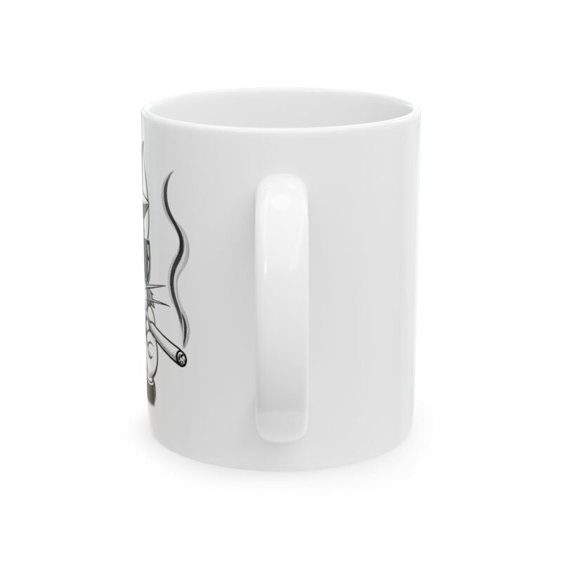 9030721579766878835_2048.jpeg Smoky Fox Ceramic Mug | Retro Fox Illustration Coffee Cup (11oz & 15oz)
