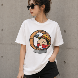 Cute Adventure Boy Graphic T-Shirt