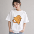 Funny Chubby Cat Butt T-Shirt