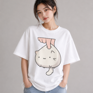 Cute Pinched Cat T-Shirt
