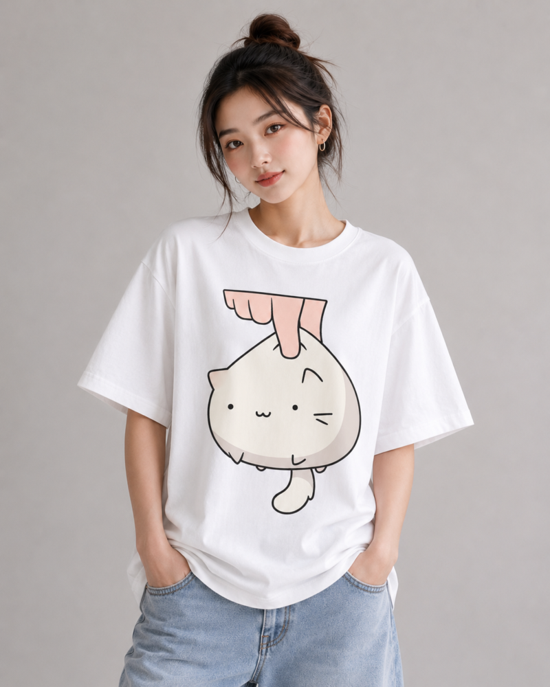 Cute Pinched Cat T-Shirt