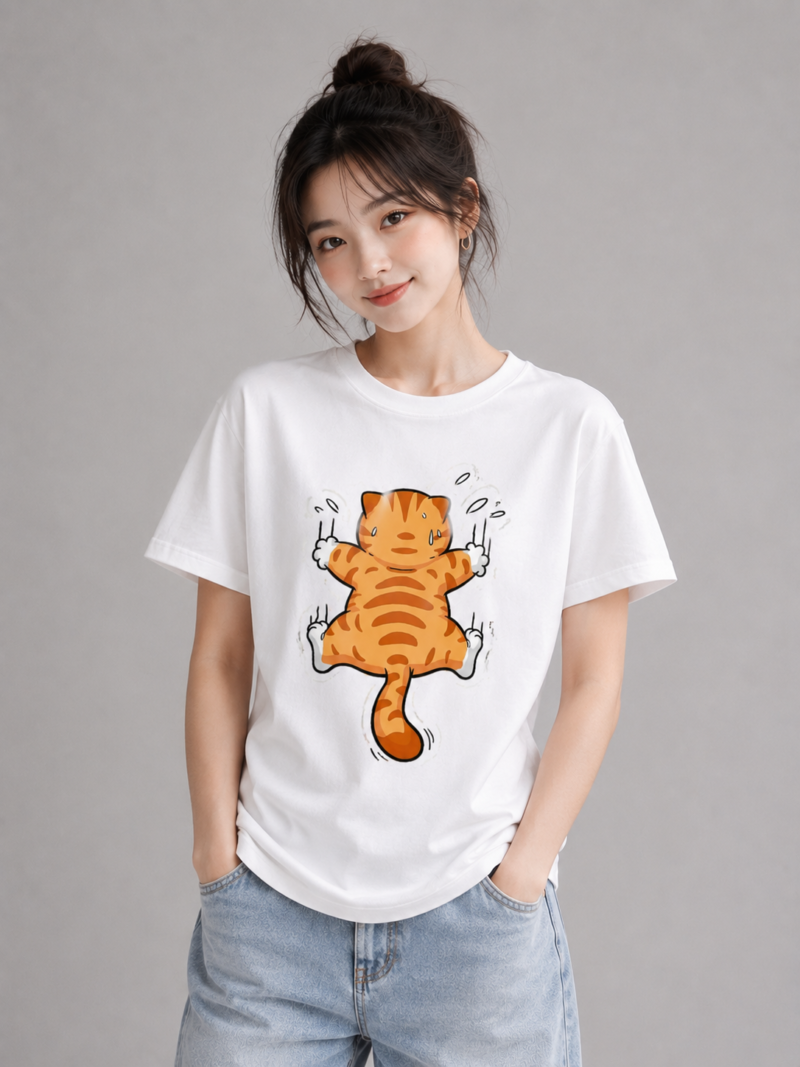 Funny Climbing Cat T-Shirt