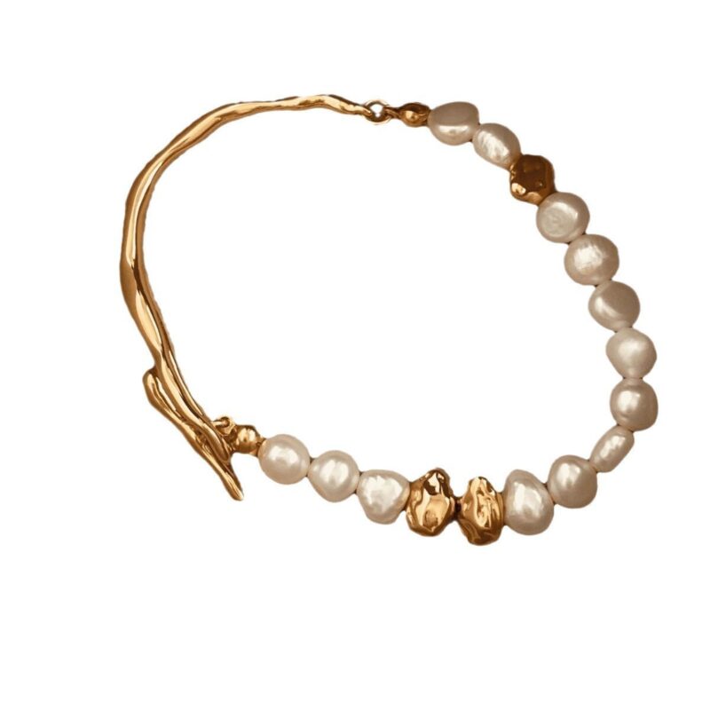 Women's Fashion French Retro Patchwork Bracelet | Elegant Vintage Bangle for Women