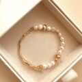 Women's Fashion French Retro Patchwork Bracelet | Elegant Vintage Bangle for Women